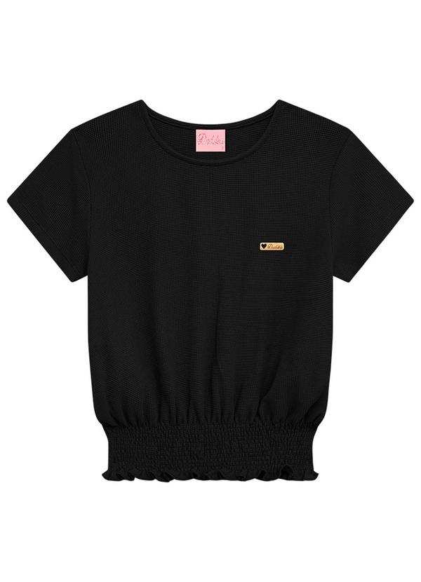 Blusa Infantil Menina Preto