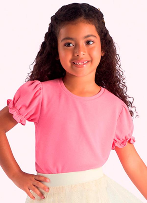 Blusa Infantil Menina Rosa