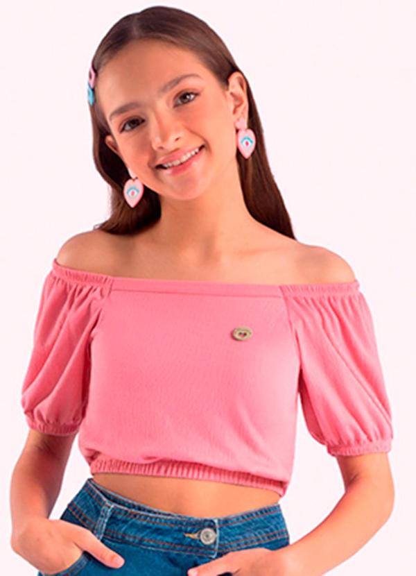 Blusa Infantil Menina Rosa