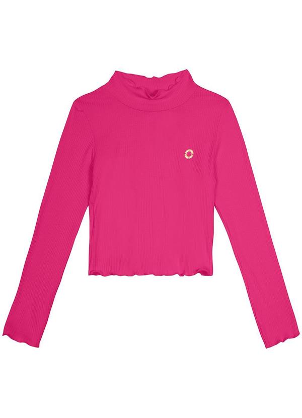 Blusa Cropped Canelada Menina — foto 2