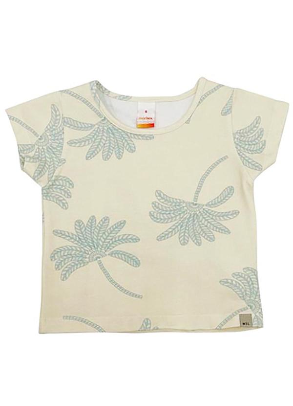 Vista 2 Blusa Cropped Manga Curta com Aroma Branco Marisol Marisol
