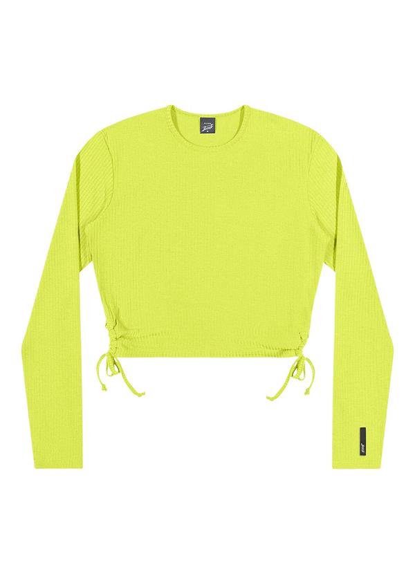 Vista 2 Blusa Juvenil Menina Canelada Beats Verde Elian Elian