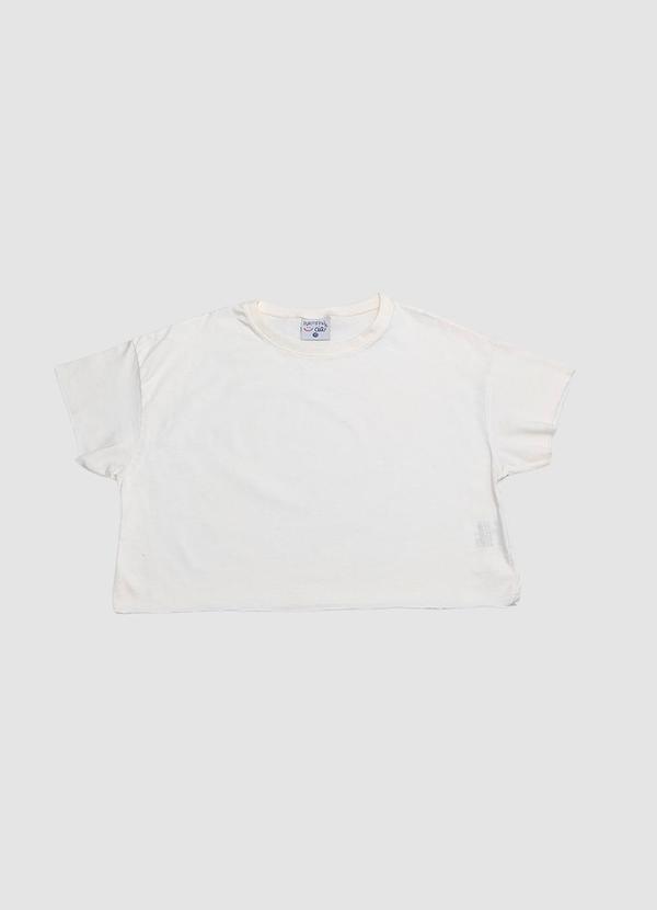 Cropped Meia Malha Tshirt Branco