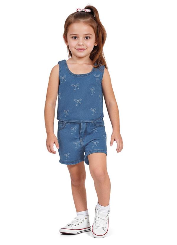 Top Cropped Jeans Médio