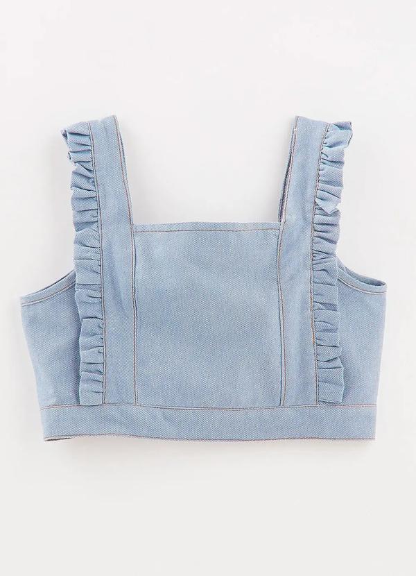 Top de Sarja com Babadinhos Azul