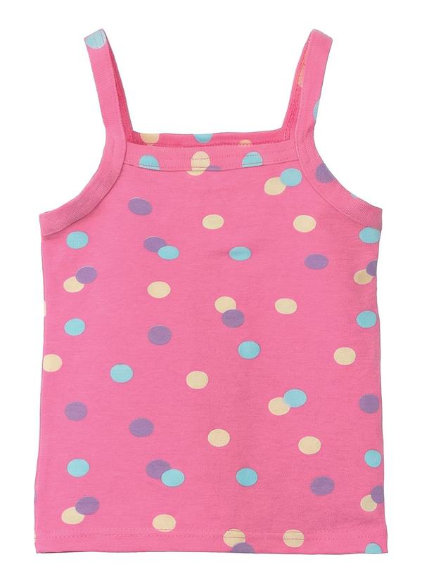 Blusa Básica Poá Rosa