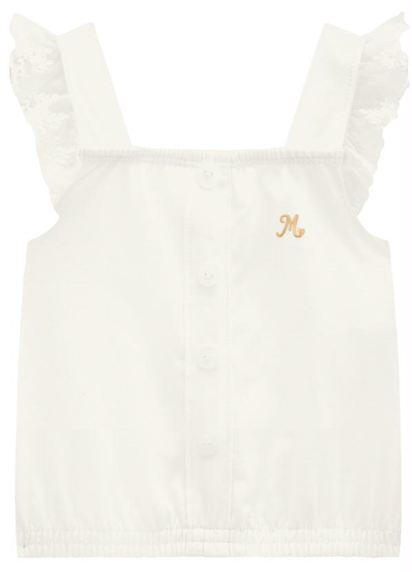 Blusa Infantil Menina Off White
