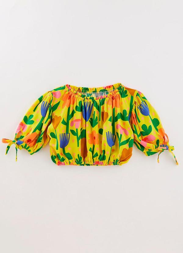 Blusa Recortadinha Amarelo
