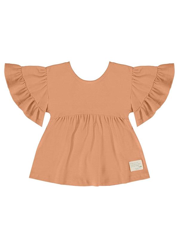 Vista 2 Bata Infantil para Menina Nature Marrom Up Baby Up Baby