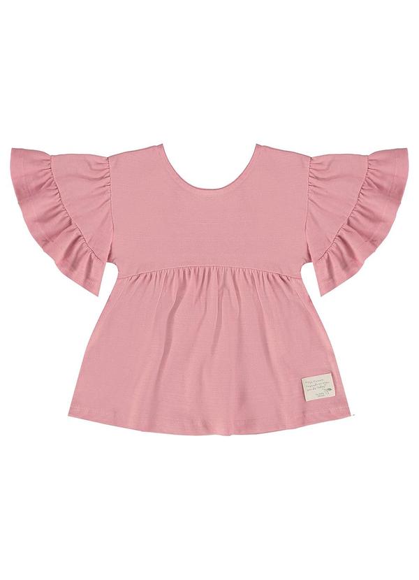 Vista 2 Bata Infantil para Menina Nature Rosa Up Baby Up Baby