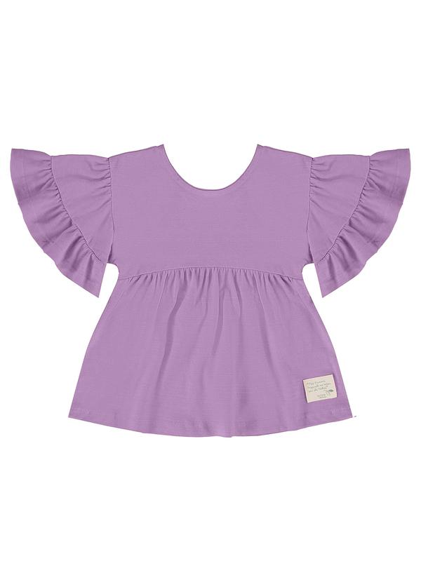 Vista 2 Bata Infantil para Menina Nature Roxo Up Baby Up Baby