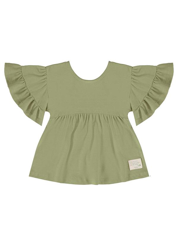 Vista 2 Bata Infantil para Menina Nature Verde Up Baby Up Baby