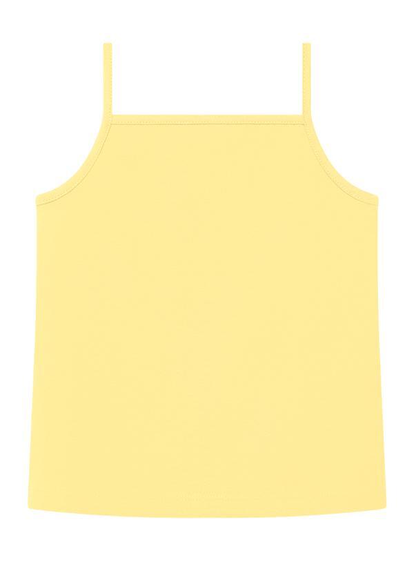 Vista 2 Blusa Básica com Alça Infantil Amarelo Duduka Duduka