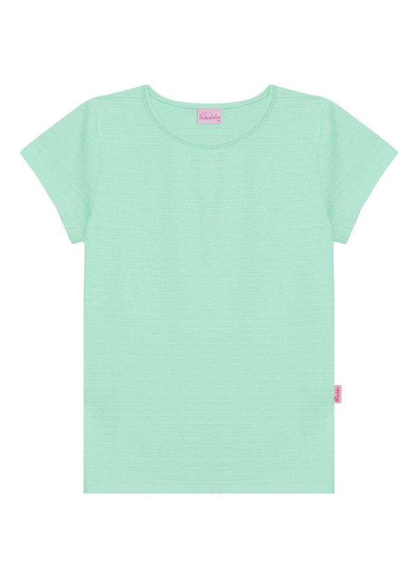 Blusa Básica Decote Redondo Verde