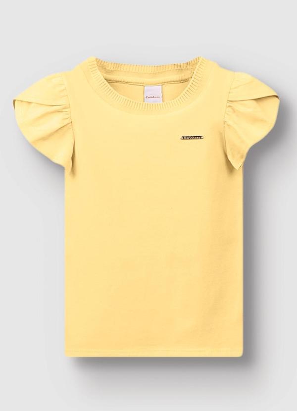 Blusa Básica em Cotton Amarelo