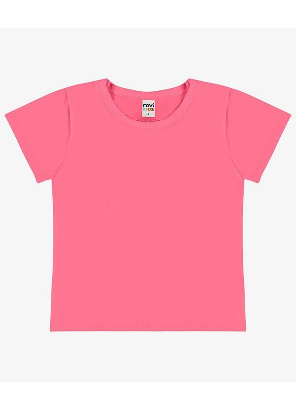Blusa Básica Infantil Cotton Leve Rosa
