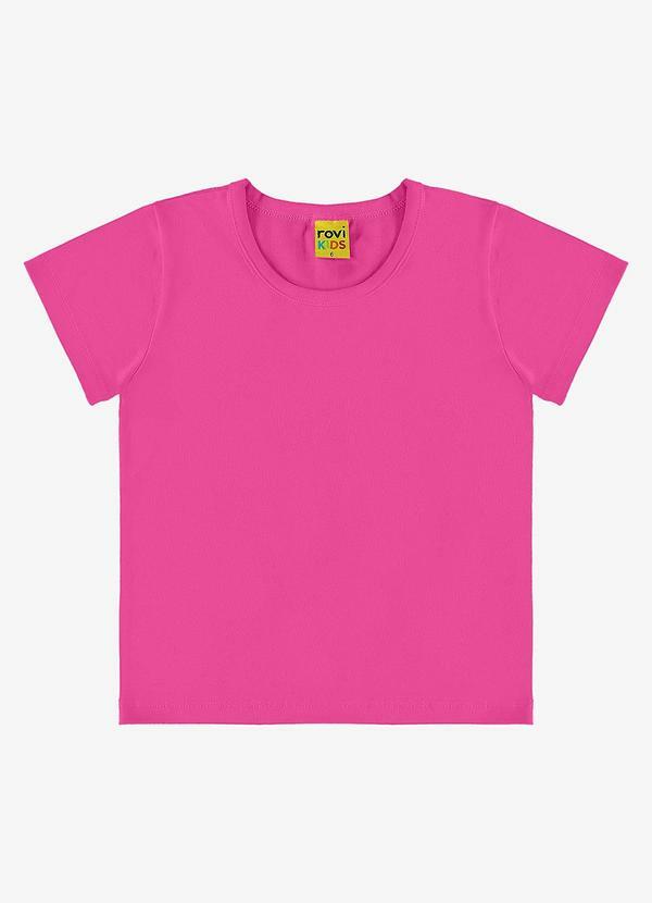 Vista 2 Blusa Básica Infantil Feminina Rosa Rovi Kids Rovi Kids