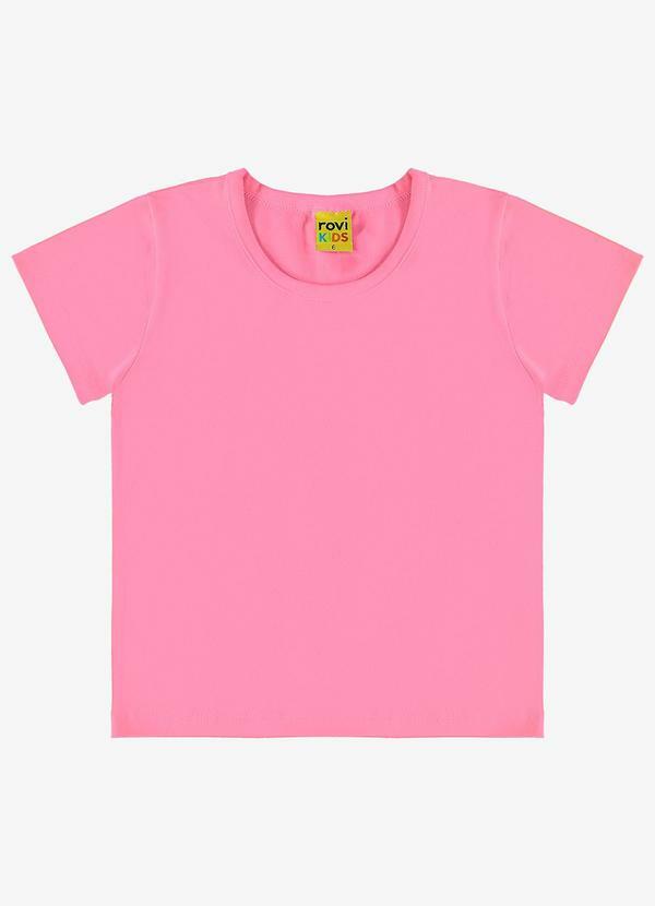 Vista 2 Blusa Básica Infantil Menina Rosa Up Baby Up Baby