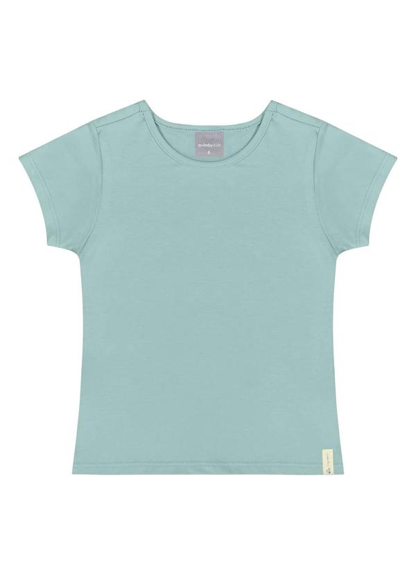 Blusa Básica Infantil para Menina Azul