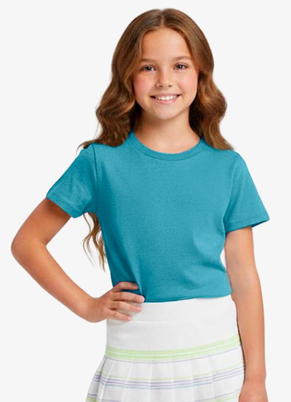 Blusa Básica Manga Curta Lisa Soletex Verde