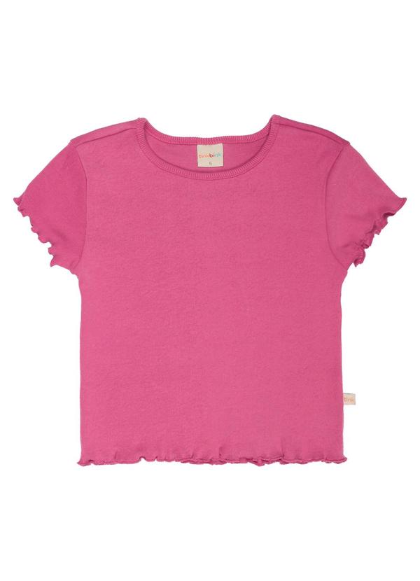 Vista 2 Blusa Basica Rosa Tink Bink Tink Bink
