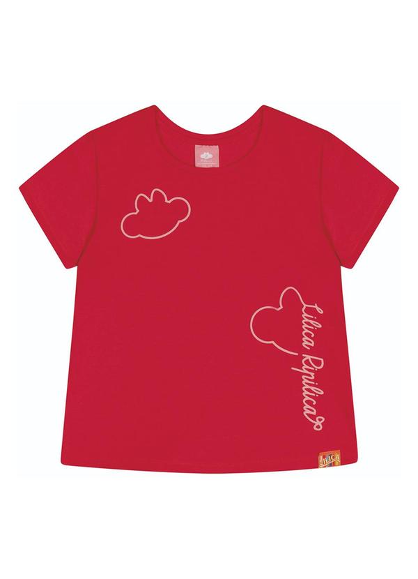 Vista 2 Blusa Bebê Menina Lilica Ripilica Vermelho Lilica Ripilica