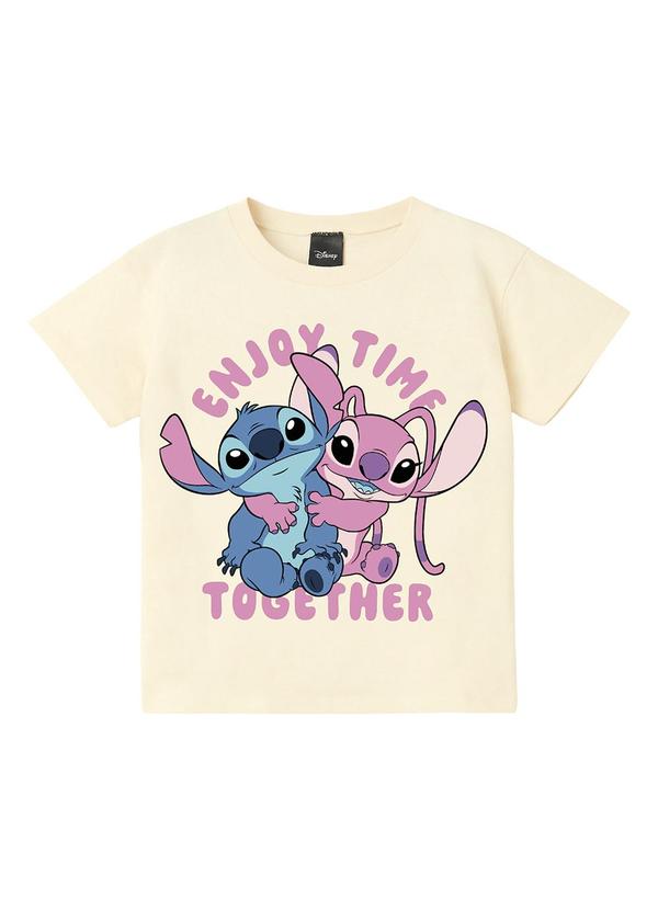 Blusa Box Angel & Stitch Disney® Off White
