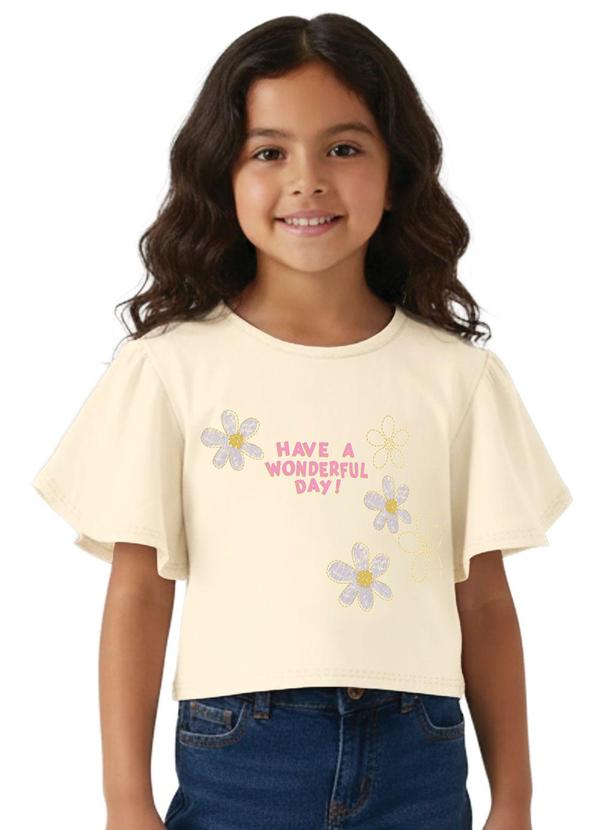 Blusa Box Have a Wonderful Day Off White