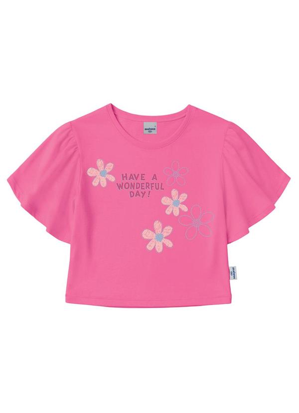 Blusa Box Have a Wonderful Day Rosa Escuro