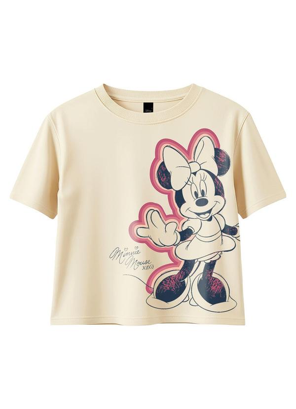 Blusa Box Minnie Mouse® Bege