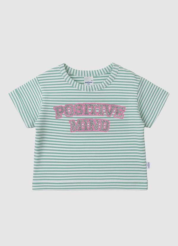 Blusa Box Positive Mind Verde Água