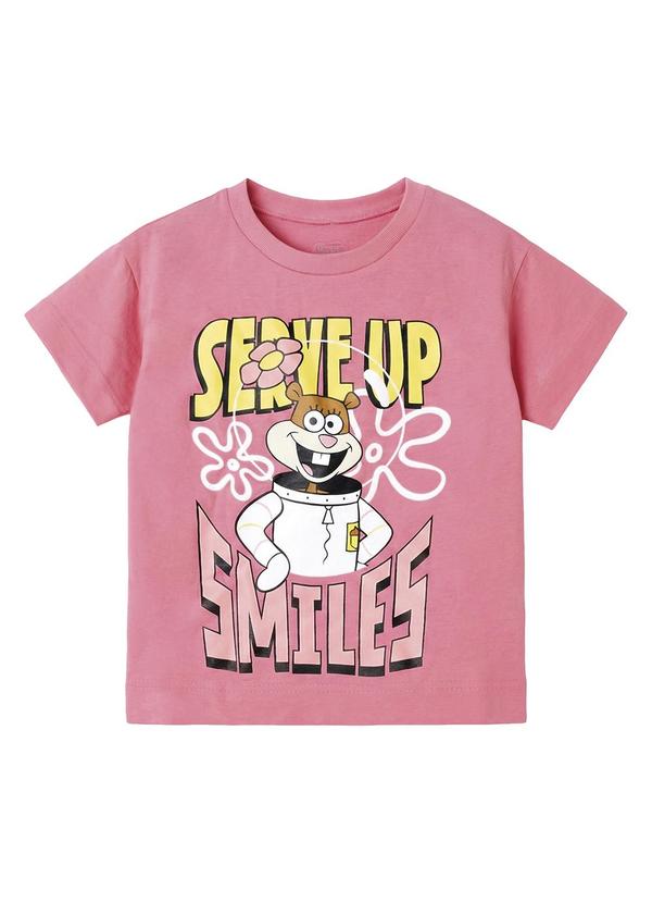 Blusa Box Sandy Bob Esponja Smiles® Rosa