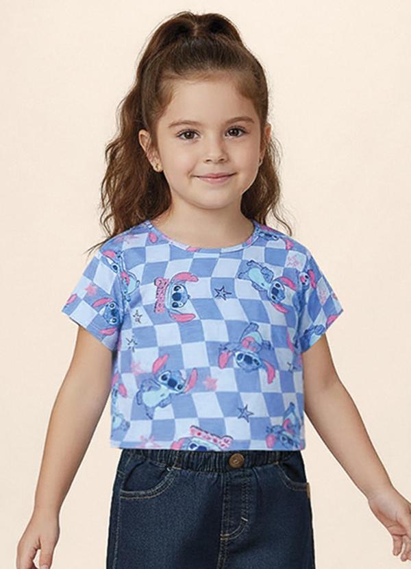 Blusa Box Stitch Disney® Azul