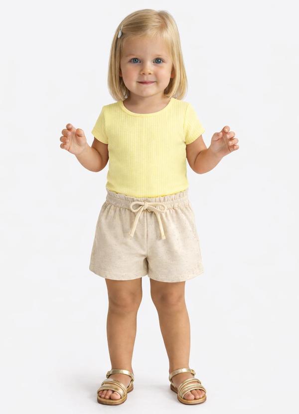 Blusa Canelado Medio Amarelo