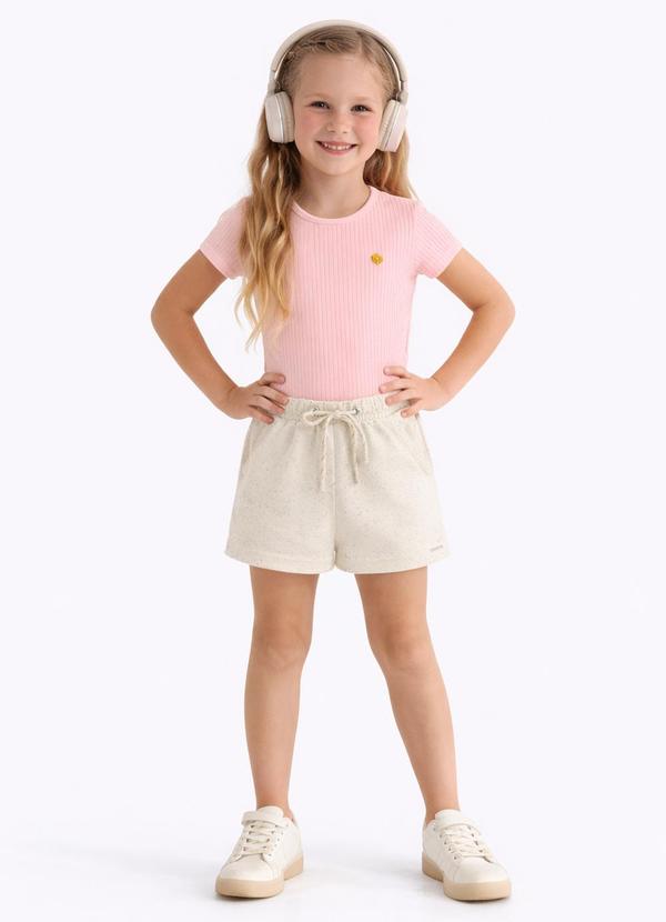 Blusa Canelado Medio Rosa