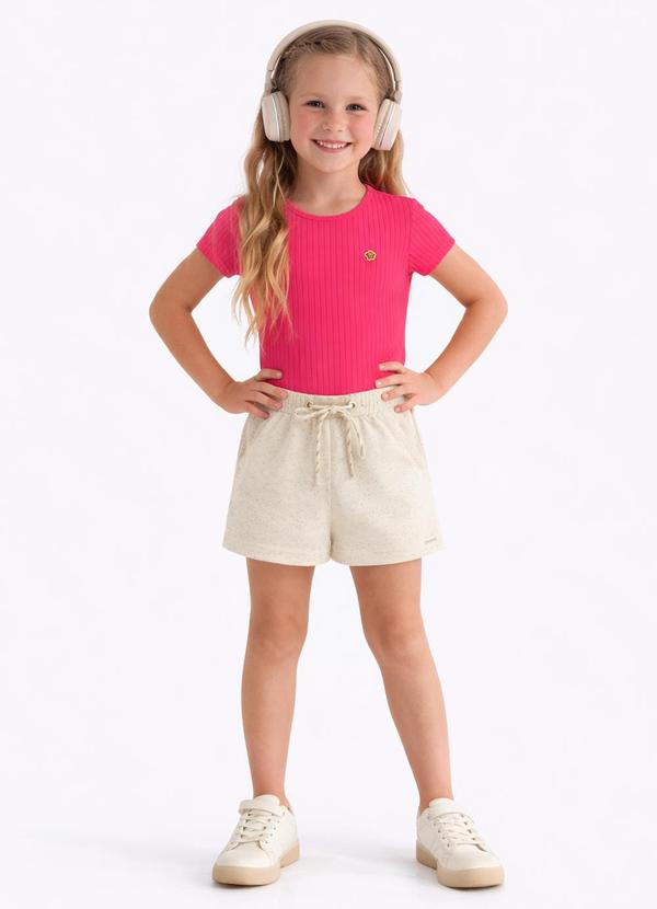 Blusa Canelado Medio Rosa