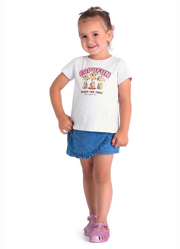 Blusa Capyfun com Detalhe Laço nas Costas Branco