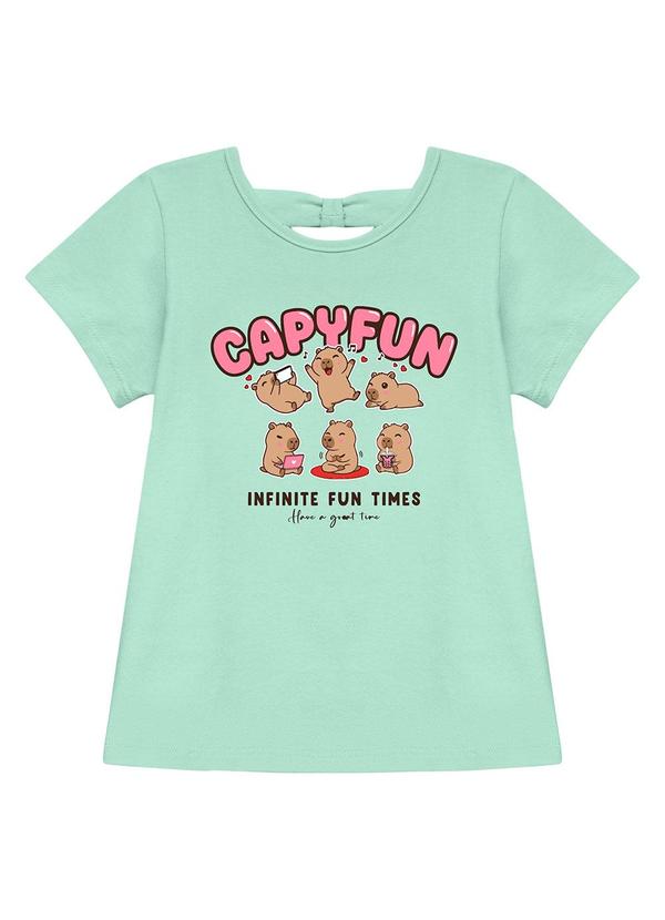 Blusa Capyfun com Detalhe Laço nas Costas Verde