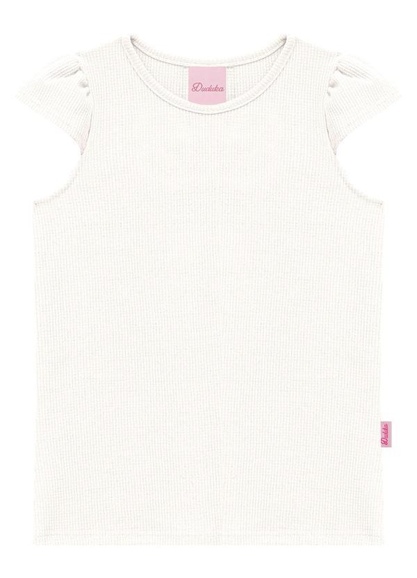 Blusa com Babado na Manga Bege