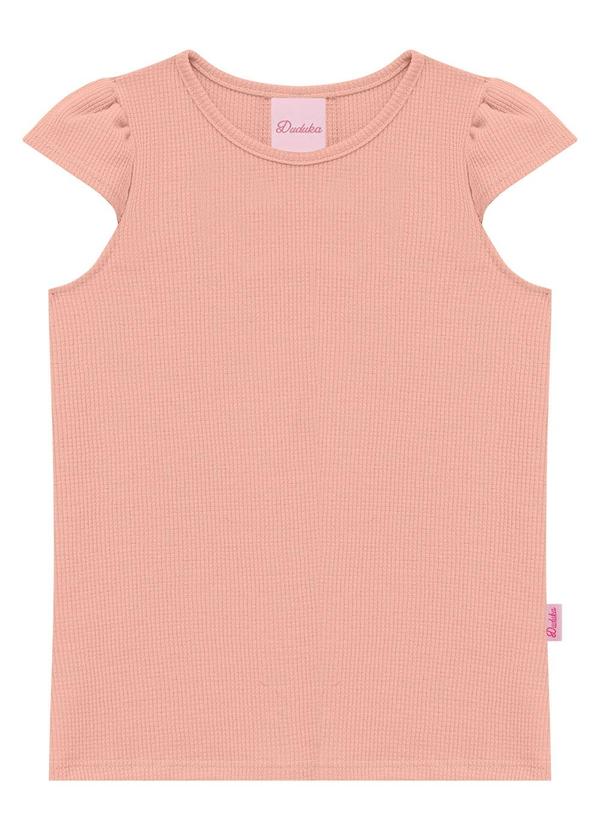 Blusa com Babado na Manga Rosa