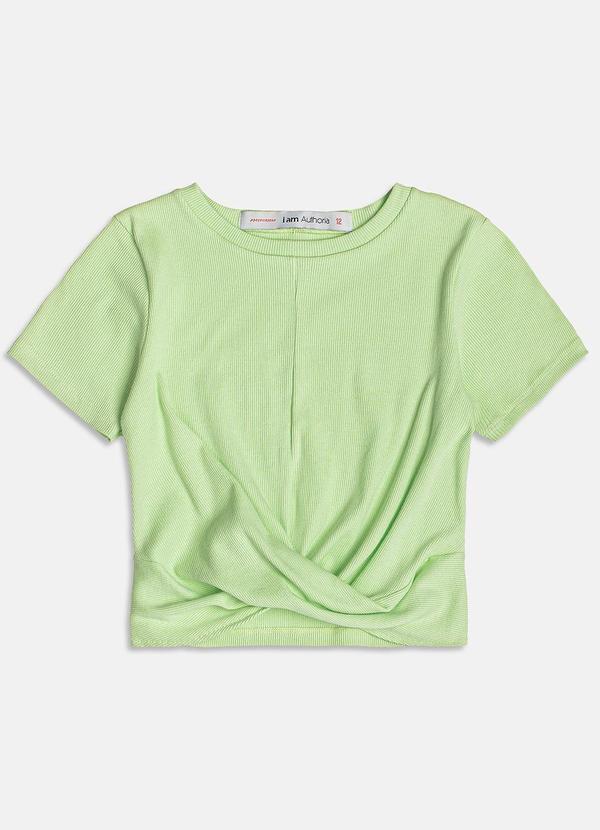 Vista 2 Blusa com Barra Torcida Verde Limão I Am I Am