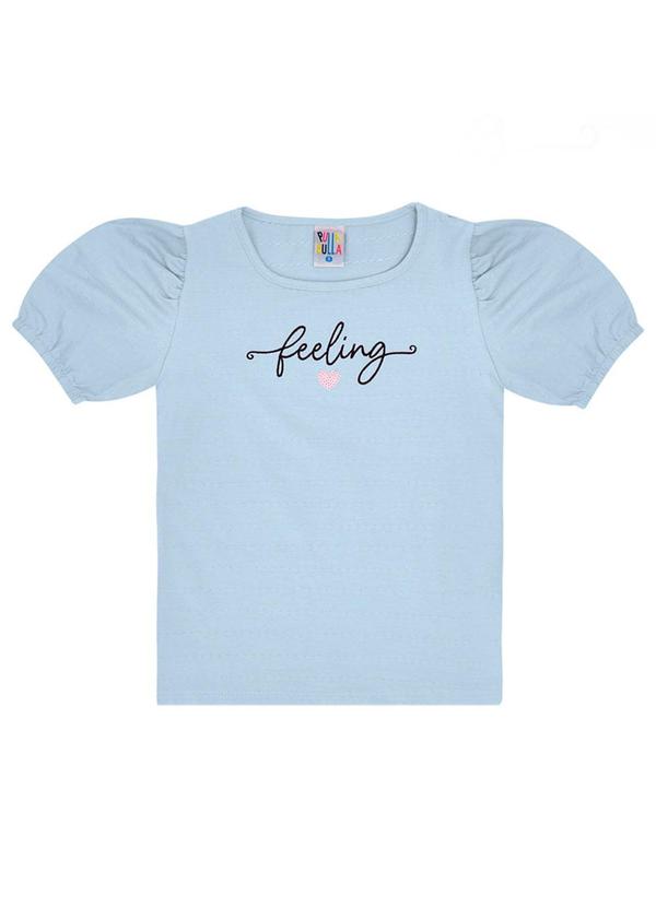 Blusa Cotton Menina Azul