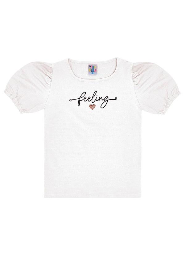Blusa Cotton Menina Branco