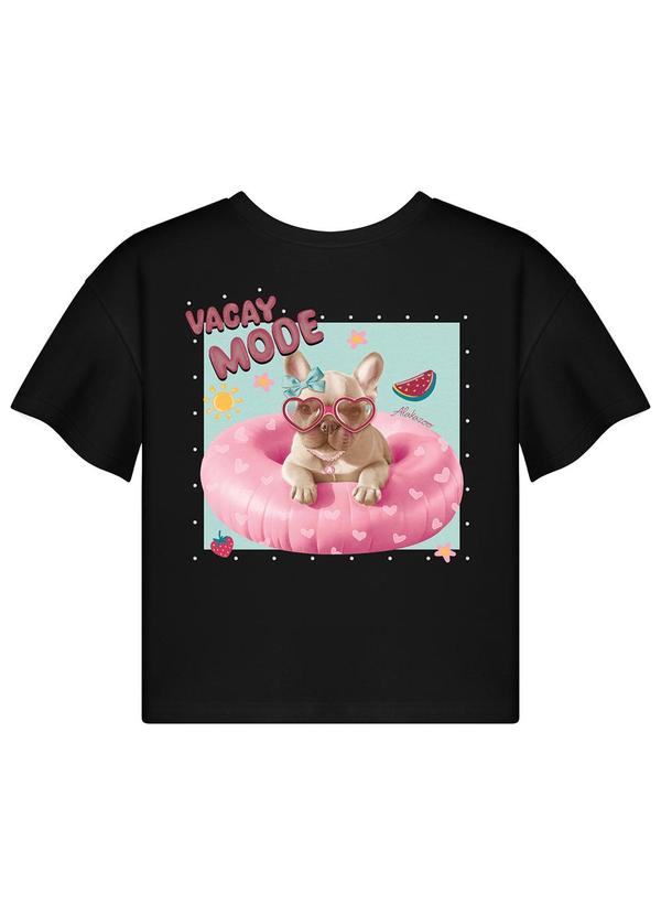 Blusa de com Torção Posterior Preto