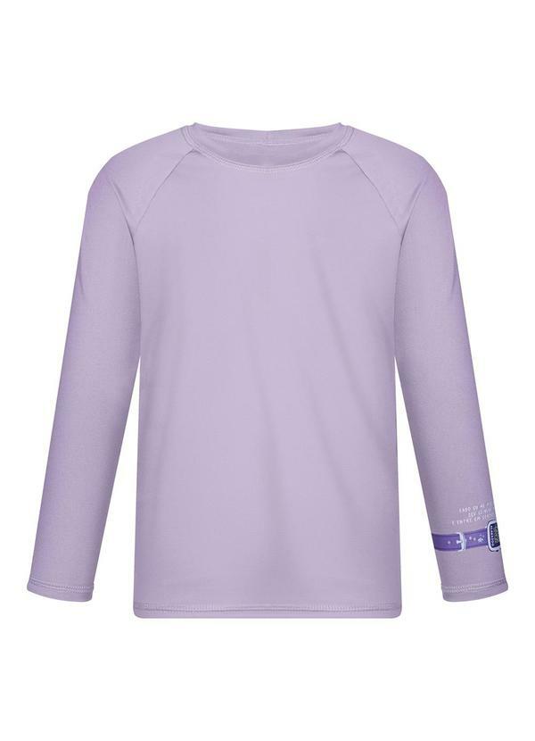 Vista 2 Blusa de Mangas Longas com Proteção Uv Roxo Alakazoo Alakazoo