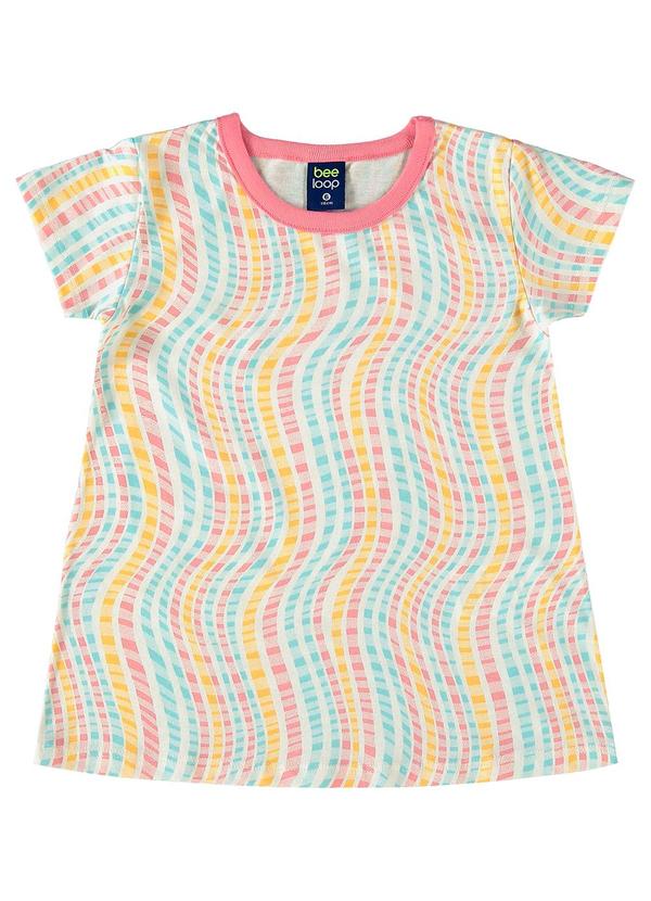 Vista 2 Blusa em Meia Malha para Menina Azul Bee Loop Bee Loop