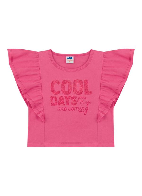 Blusa em Meia Malha Penteada Rosa