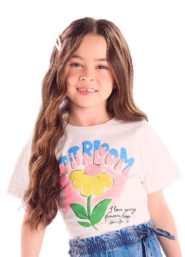 Blusa Feminina Infantil Algodão Branco