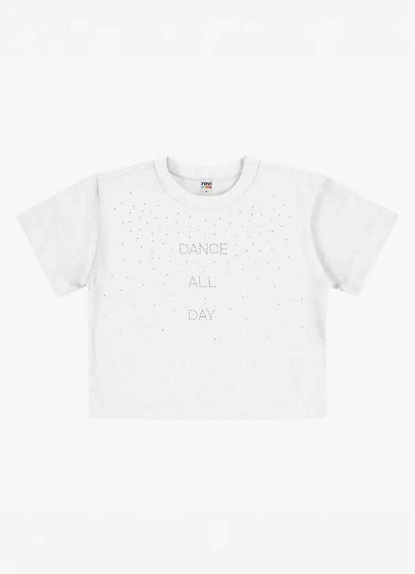 Blusa Feminina Infantil Meia Malha Branco