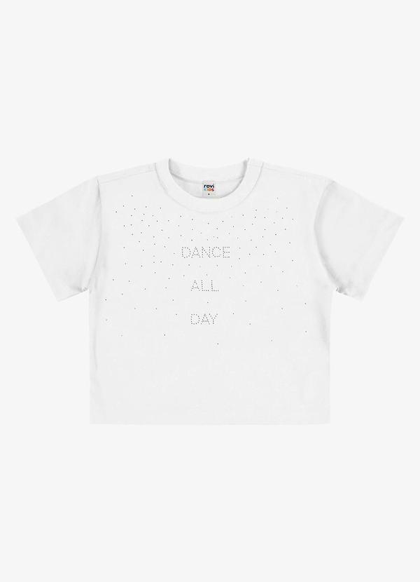 Blusa Feminina Infantil Meia Malha Branco
